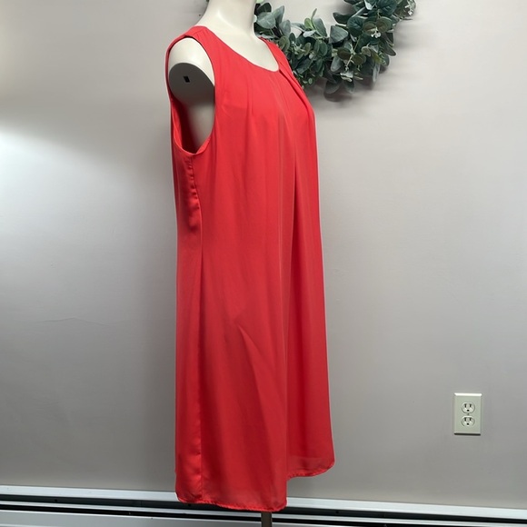 Worthington Red Sleeveless Sheath Dress 14 - Picture 6 of 15